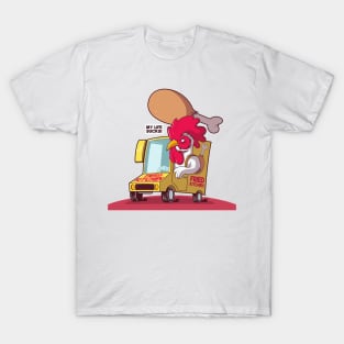Fried Chicken delivery driver T-Shirt